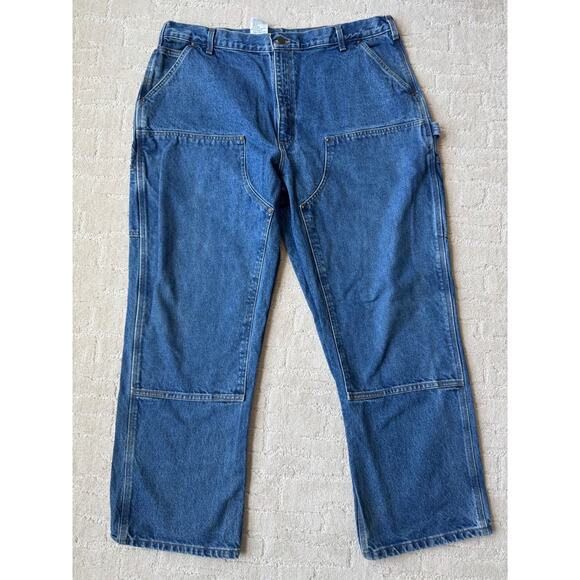 Carhartt Double Front Denim Logger Loose Original Fit - Picture 1 of 8